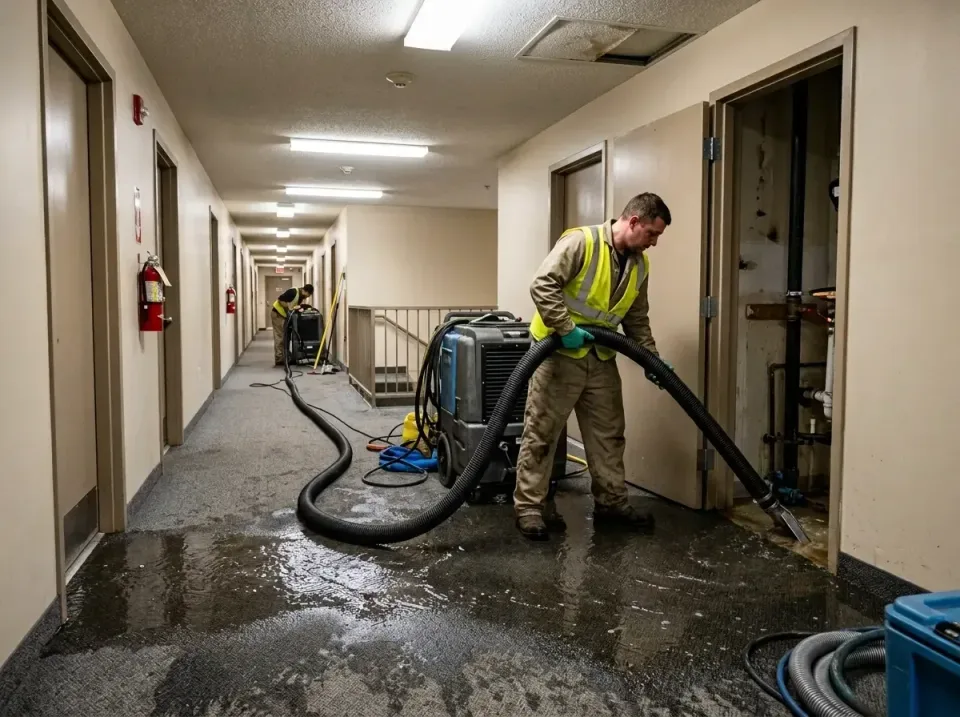multi-unit-apartment-hallway-f-005 — frequently asked questions, Emergency Burst Pipe Water Extraction & Removal in St. Jame…